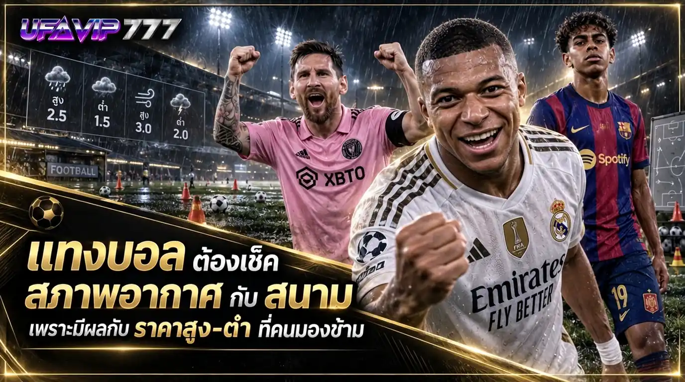 สภาพอากาศและสภาพสนามที่มีผลกับ ราคาบอล สูงต่ำ ก่อน แทงบอล