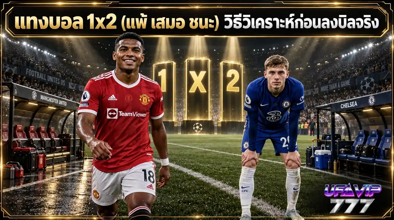 วิธีอ่าน ราคาบอล 1x2 แพ้ เสมอ ชนะ และวิธีประเมินโอกาสทั้ง 3 ผล